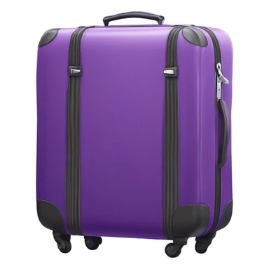 purple suitcase sticker