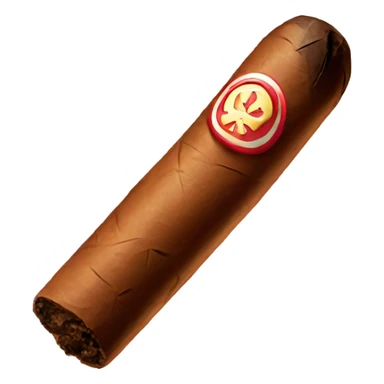 Lit cigar sticker