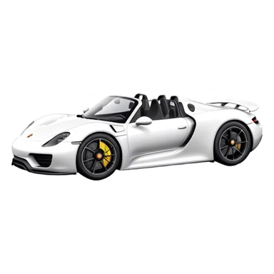 Porsche 918 Spyder - Porsche (Model Year: 2021) (Iconic colour: White) sticker