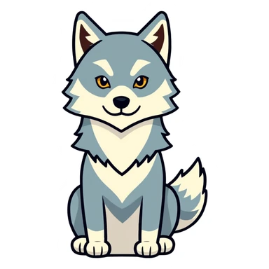 Wolf sticker