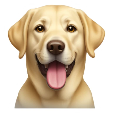 Yellow lab with tongue out sticker