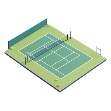 tennis court sticker
