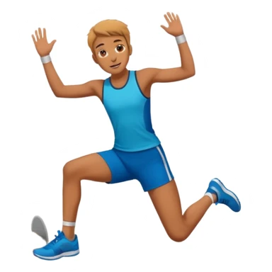 Persona saltando una pared sticker