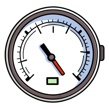 broken pressure gauge sticker