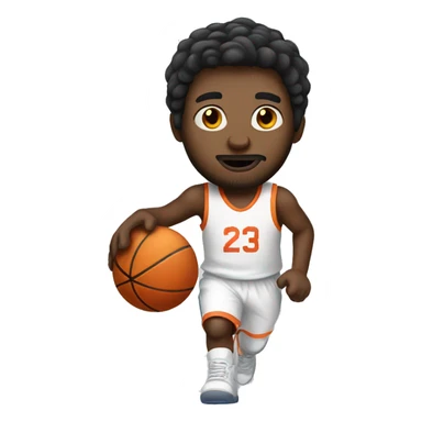 
dark haired white man playing basketball sticker