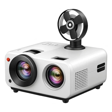 round white projector sticker