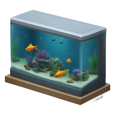 computer aquarium realistic sticker
