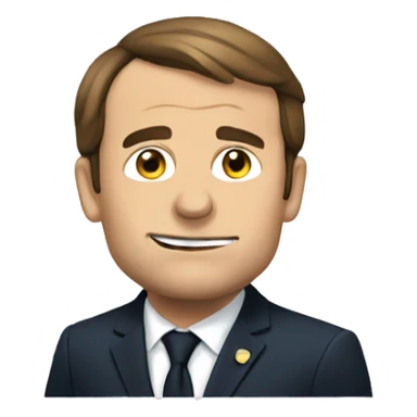 Macron qui fume sticker