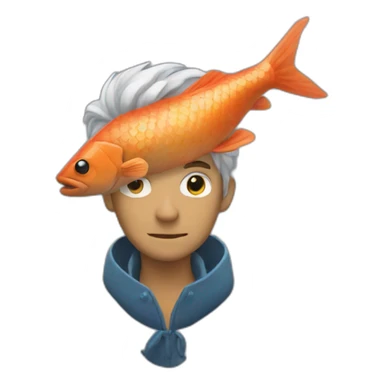 Fish man sticker