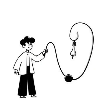 explanatory doodle of a urinary catheter (indwelling) in a man sticker