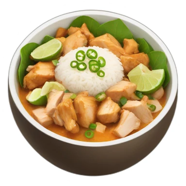 Thai chicken bowl sticker