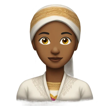 covered woman  sticker