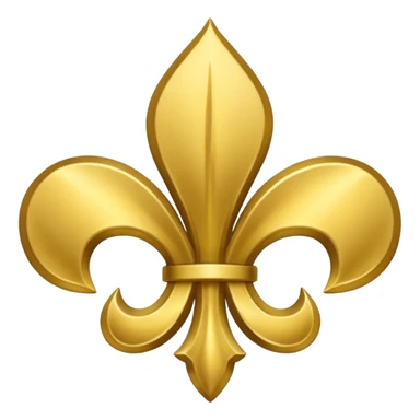 Flor de Lis ouro sticker