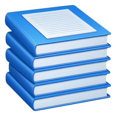 documents with blue sticker