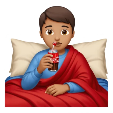 As una persona tomando coca el cama sticker