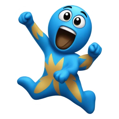 loro azul bailando sticker