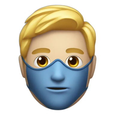 portrait superhero with mask, specialist in Reviews sticker