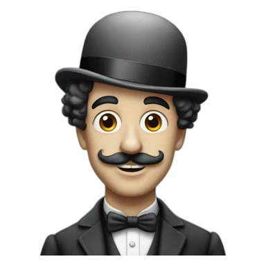 Charlie Chaplin sans chapeau sticker