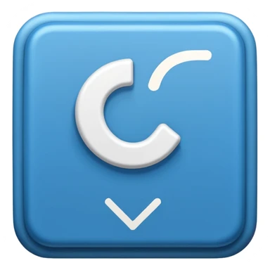 A blue box  and a white tick 0d sticker