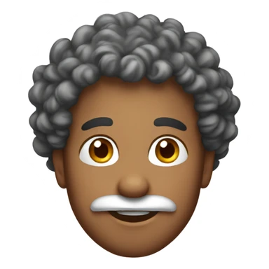 Curly santa  sticker