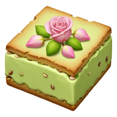 Rose petals pistachio blondie sticker