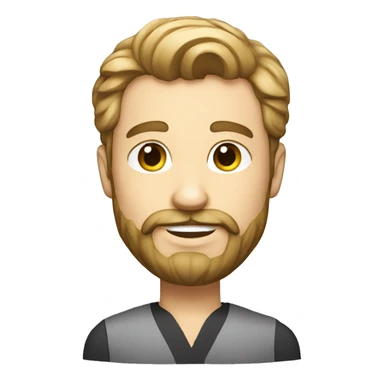 a rich guy with french cut beard sticker