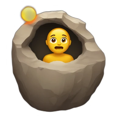 The cave in which the reaction icon is react.js sticker