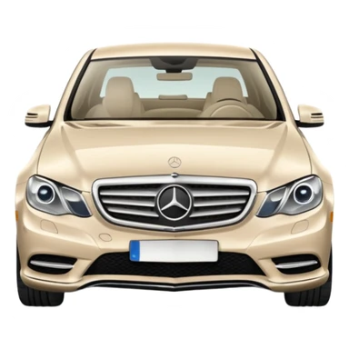 Pale beige Mercedes sticker