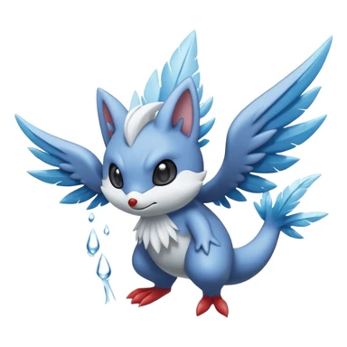 Elemental Plumbing Plunging Plume Plumaged Plumed Pipe Puntering Pivoting Glalie-Sneasel-Togetic-Pokémon-Fakémon-hybrid-creature sticker