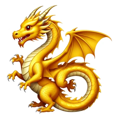 Golden dragon  sticker