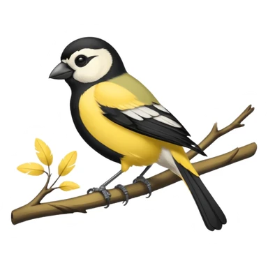 Parus major sticker