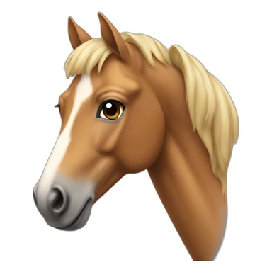 tan horse sticker