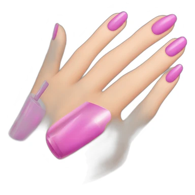 hand applying nailpolish sticker