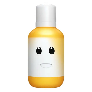 little facial sunscreen bottle sticker