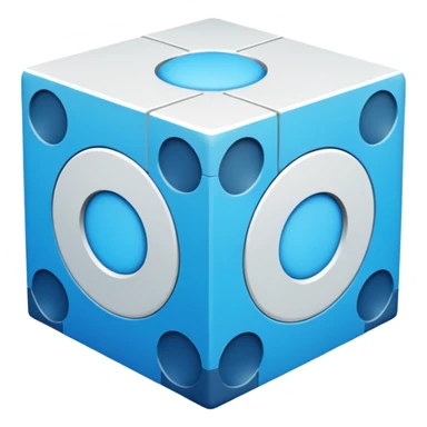 cross section　cube sticker