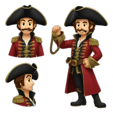 Captain hook sticker