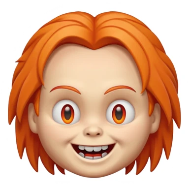 Un emojin de chuky sticker