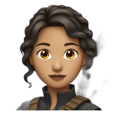 colored katniss everdeen sticker