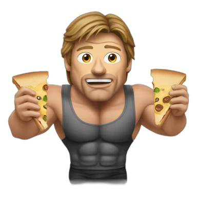 Bodybuilding Sean Bean eating a sandwhich sticker