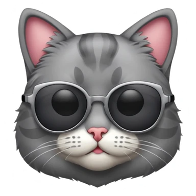 Cat wearing sunglasses sticker