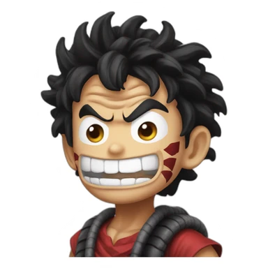 Luffy snake man sticker