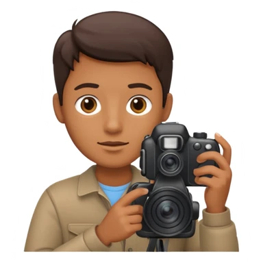 Create a photographer in a photography lesson sticker