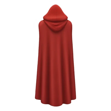 red hero cape back view sticker