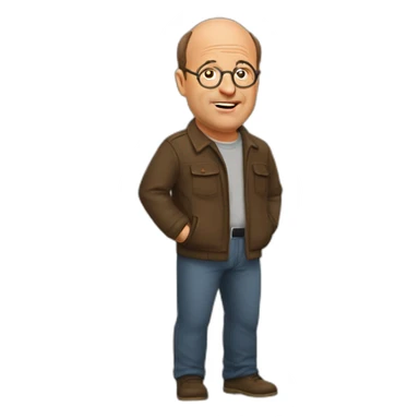 drunk george costanza sticker