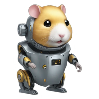 hamster in a robot sticker