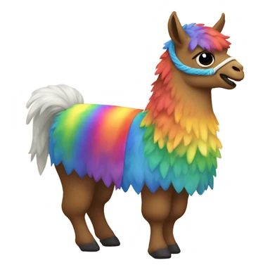 Rainbow llamas playing dnd sticker