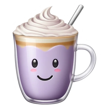 Pale purple coffe Latte  sticker