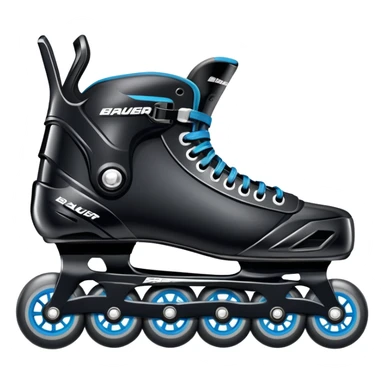 Bauer hockey rollerblades sticker