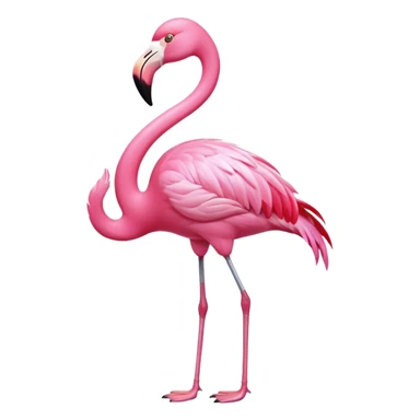 exotic flamingo character, pink feathers, elegant pose, 3D cartoon, mobile game icon style, clean background, no text, no watermark
 sticker