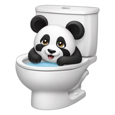 panda toilet sticker